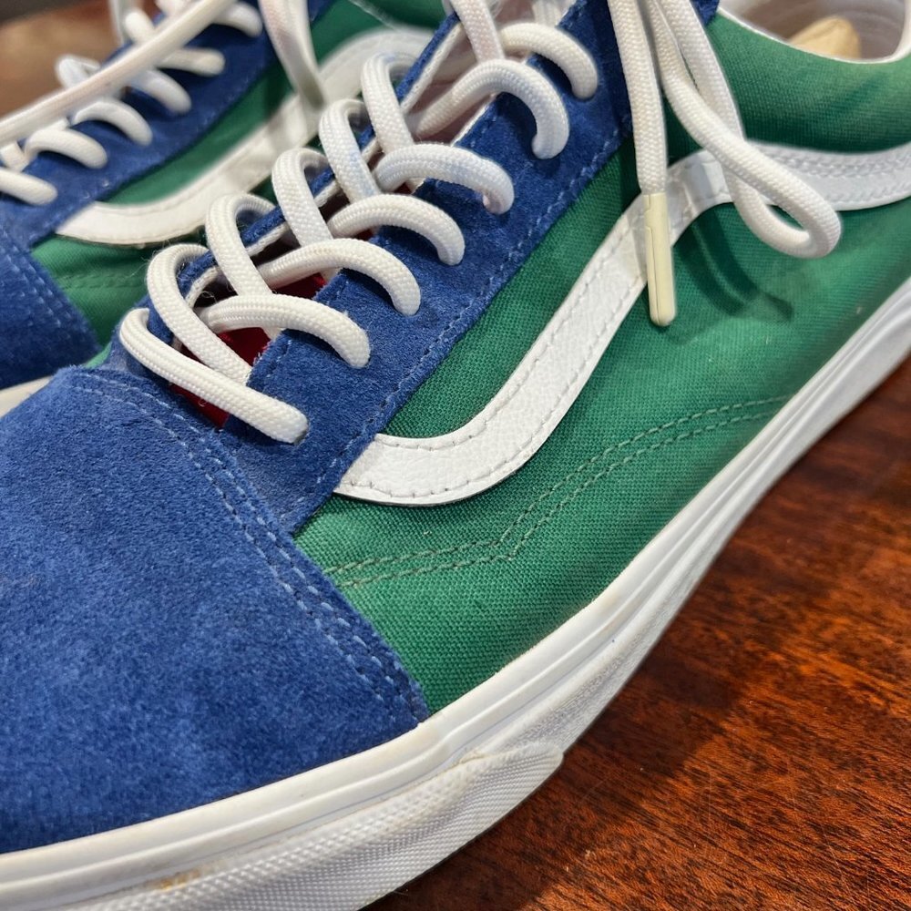 Vans Blue/Green/Yellow Sneakers. NWOT Size 11